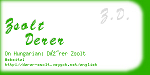 zsolt derer business card